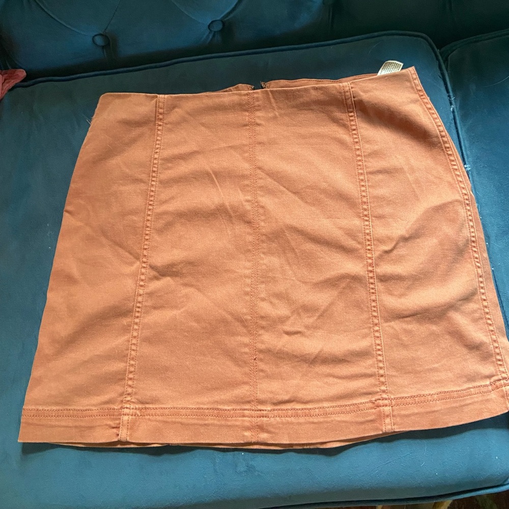 Burnt orange miniskirt
